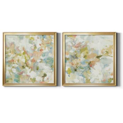 FLORAL BLUSH-Framed Gallery Wrapped Canvas - Ready to Hang