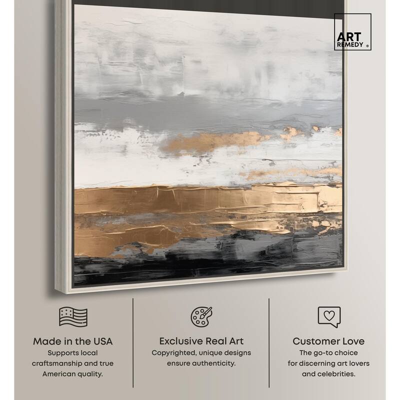 Moonlit Gold II Canvas by Art Remedy