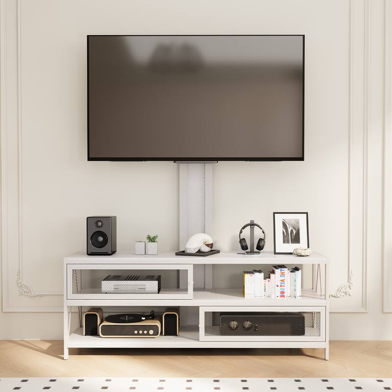 Modern Swivel Mount with Power Outlet for TV up to 70" - 50 inches