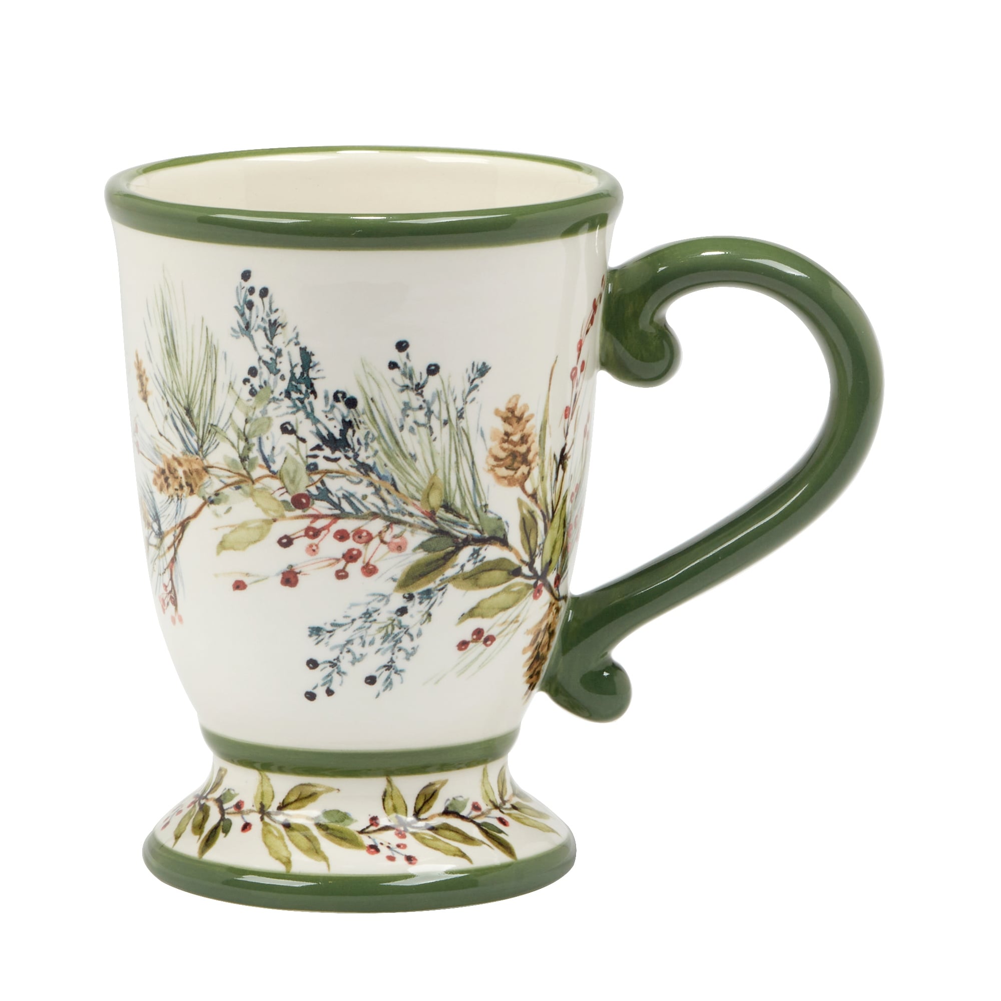Certified International Set of 4 18oz Winters Forest Mugs