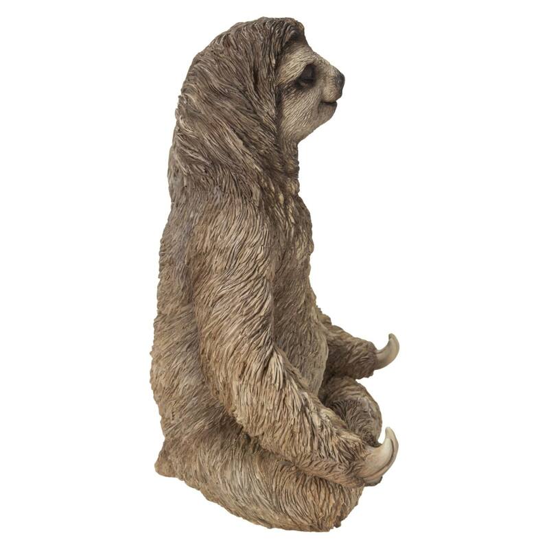 19.5" Meditating Sloth Outdoor Garden Statue