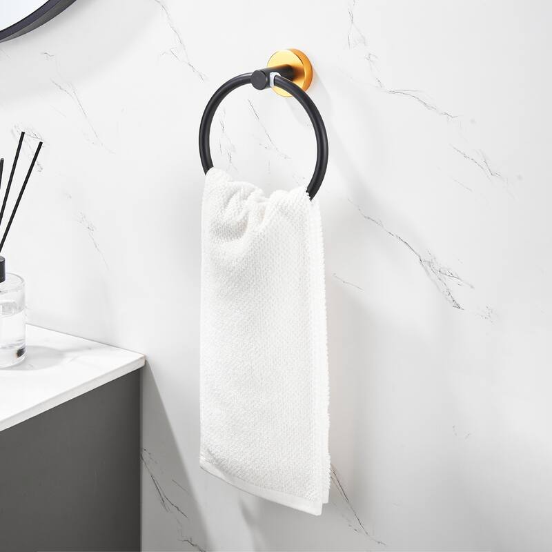 Bathroom Hardware Set, Thicken Space Aluminum 3 PCS Towel Bar Set