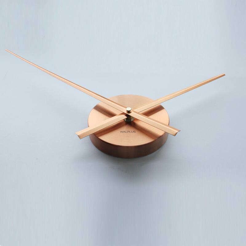 Walplus Designer Flexi Minimal Wall Clock Copper Simple Home Decor Art