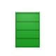 preview thumbnail 11 of 9, Hirsh 36-in Wide HL10000 Series 4 Drawer Lateral File Cabinet, White