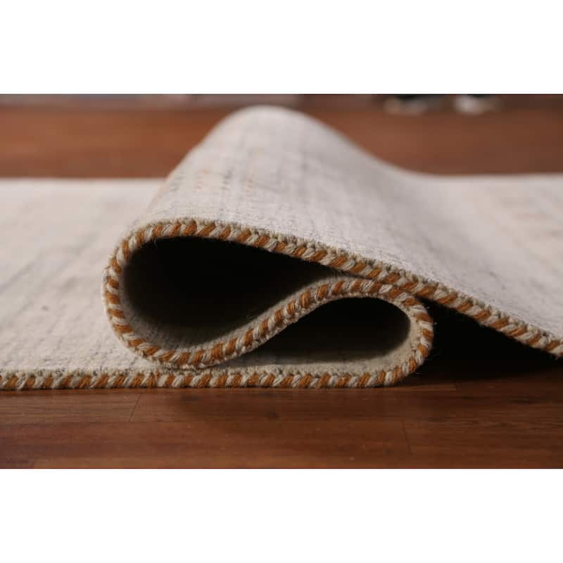 Hand Knotted Oriental 100% Wool Carpet Tribal Animal Pictorial Green Gabbeh Area Rug - 7' 10'' X 5' 1''