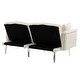 preview thumbnail 18 of 115, Velvet Loveseat Sofa Bed with 2 Pillows, Mid Century 2-Seat Couches Convertible Sofa Bed for Living Room, Bedroom,Office