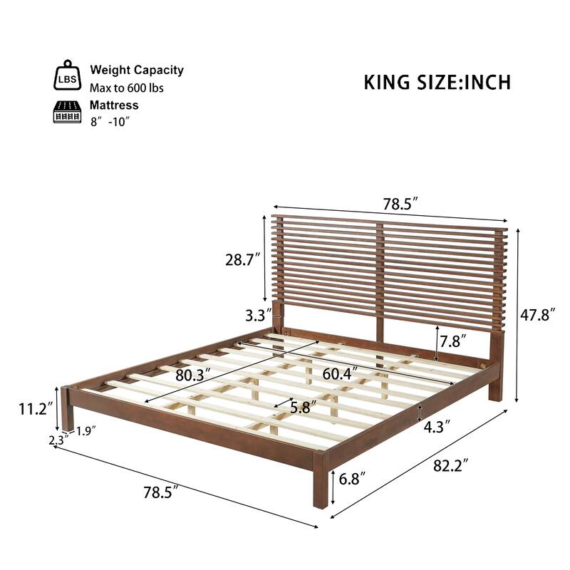 Christopher Knight Home - Arden Modern Wooden Bed Frame with Headboard