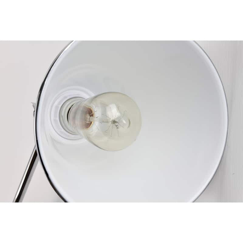 Esmerelda Wall Lamp Sconce Chrome Swing Arm 1-light