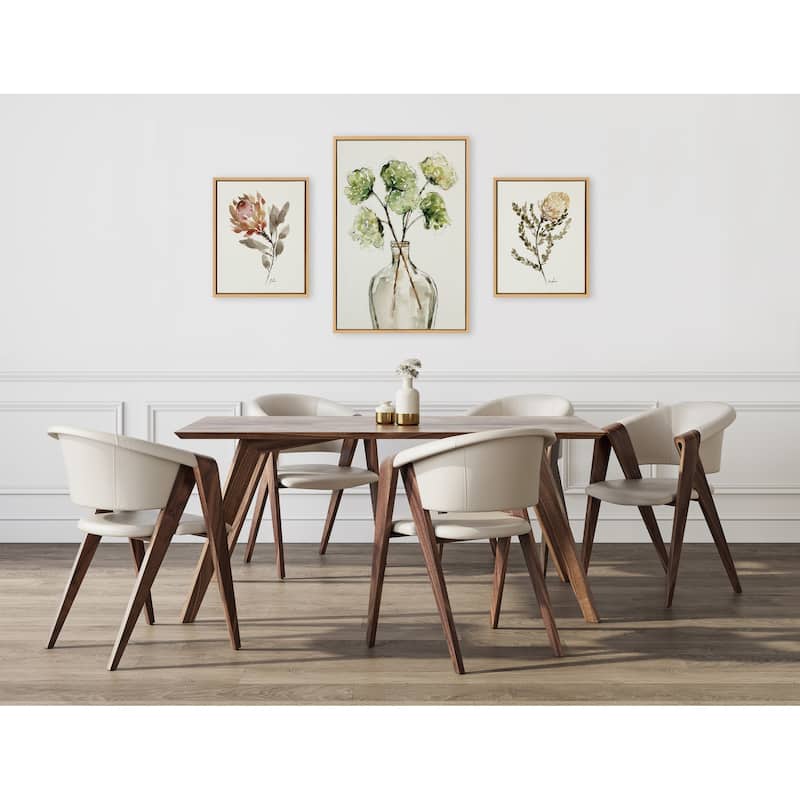 Kate and Laurel Sylvie Greenery Canvas Art Set by Sara Berrenson