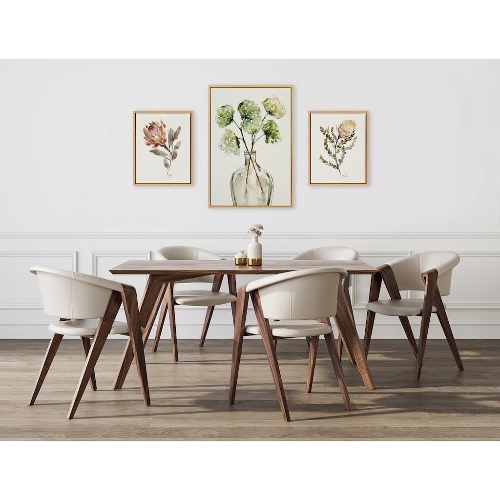Kate and Laurel Sylvie Greenery Canvas Art Set by Sara Berrenson