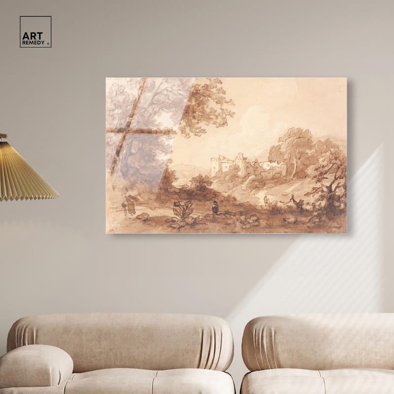 Carew Castle Acrylic by Art Remedy, Ready to Hang
