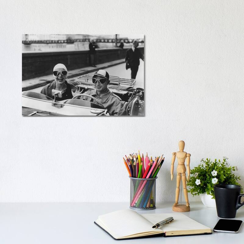 iCanvas "Couple In Mg (Florence, Italy 1951)" by Ruth Orkin Canvas Print - 8x12x0.75