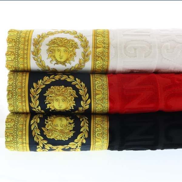 Gianni Versace Unisex Large Throw Bath Beach Towel Medusa Head