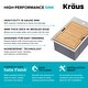preview thumbnail 70 of 137, KRAUS Kore Workstation Drop-In Stainless Steel Kitchen Sink