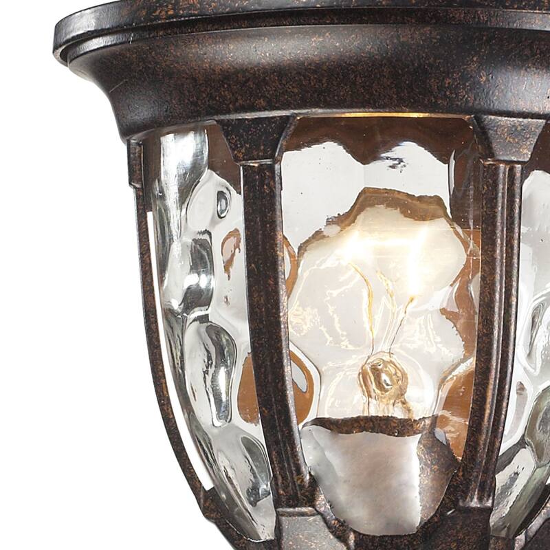 Elk Home Glendale Regal Bronze With Water Glass 1 Light Wall Sconce
