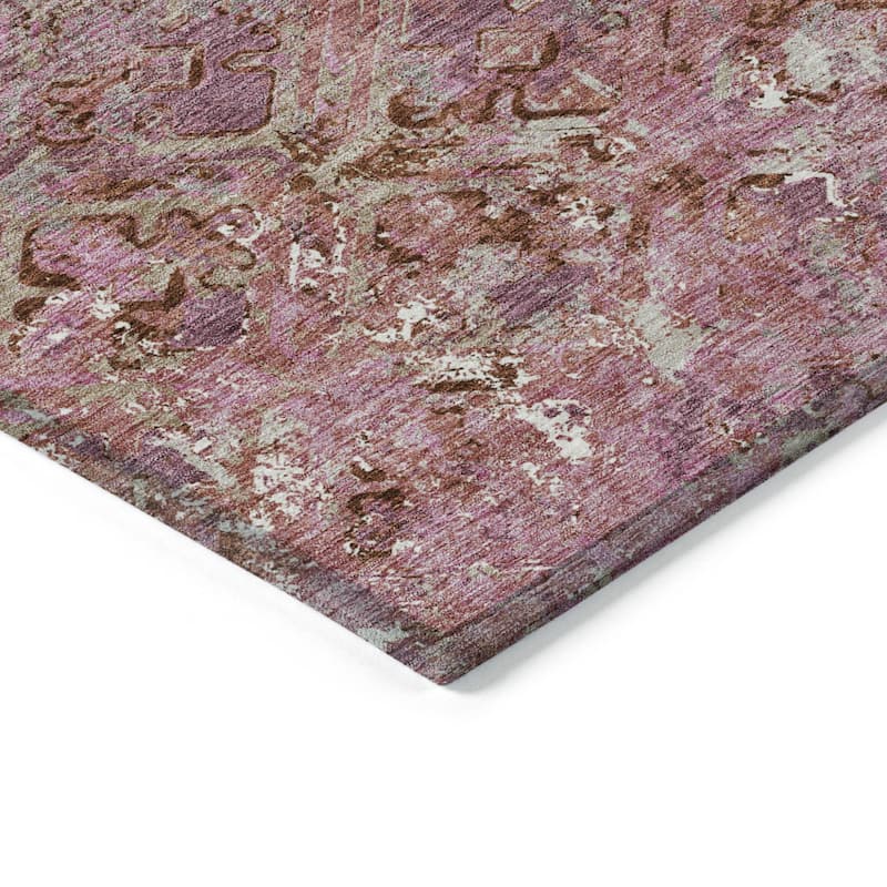 HomeRoots Geometric Transitional Rectangle Outdoor Rug