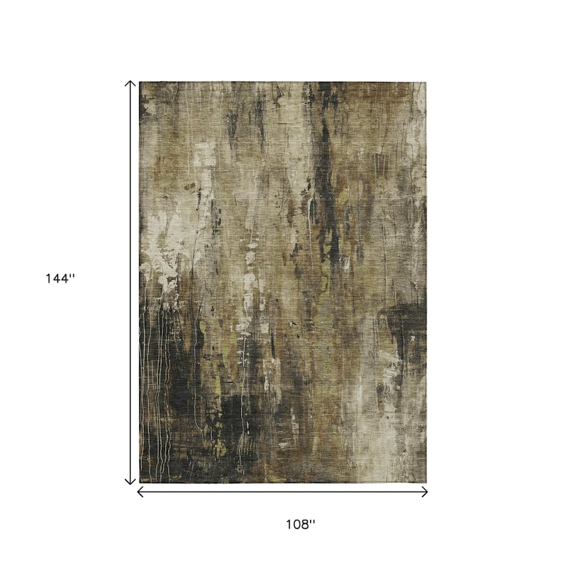 HomeRoots Abstract Transitional Rectangle Outdoor Rug