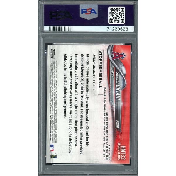graded shohei ohtani rookie cards MYSTERY GOLD PRESENTS SERIES 1 MYSTERY BOX CONTAINS 1 PSA/BGS/CGC 9.5 / 10 / OR PRISTINE CARD! Slabbed and Graded 2018 Shohei