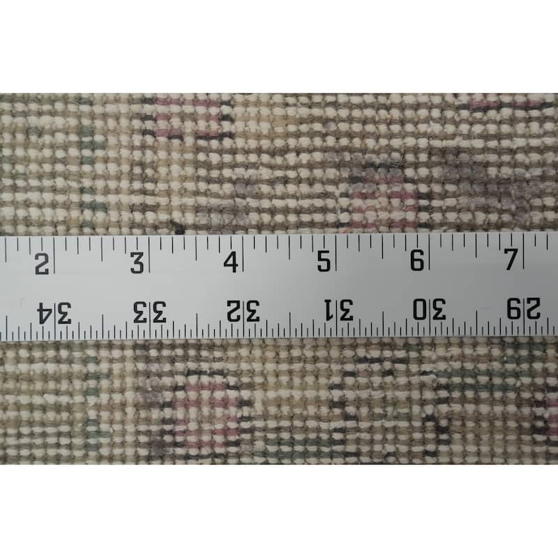Hand Knotted Oriental 100% Wool Carpet Traditional Floral Beige & Ivories Tabriz Area Rug - 9' 3'' X 6' 5''