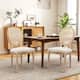 Option Beige Rattan Back