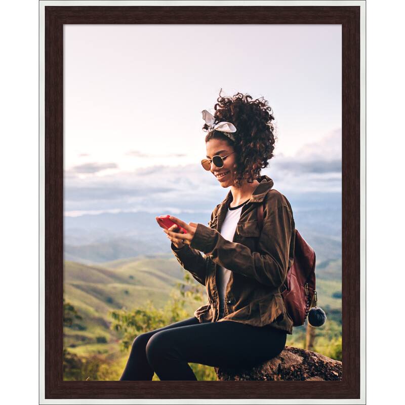 Maya Picture Frame, Photo Frame - 22x28 - Maya Espresso Silver