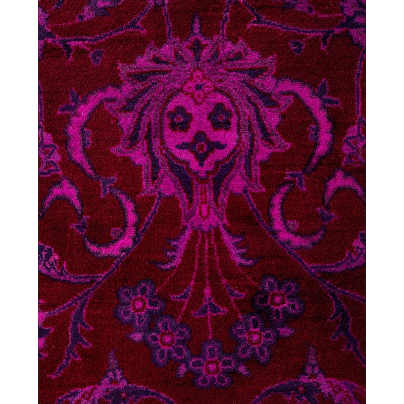 Overdyed One-of-a-Kind Hand-Knotted Area Rug - Pink - 6' 2" x 9' 1"