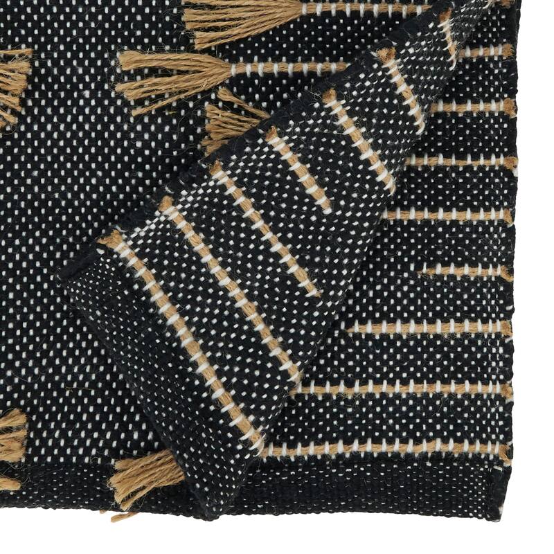 Playful Patterns Zig Zag Tassel Table Runner - 16"x72"