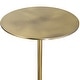 preview thumbnail 6 of 6, Uttermost Gimlet Brass Drink Table - 9"W x 22"H x 9"D
