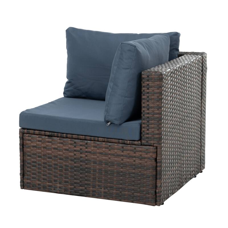 Outdoor Wicker Weaving Conversation Combo Set of 5