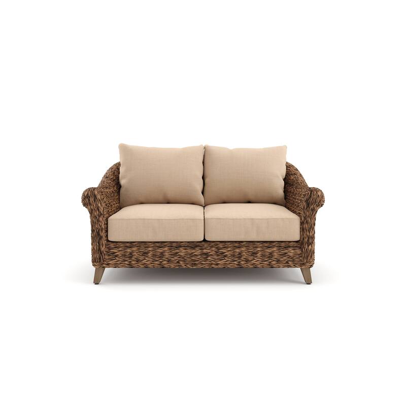 Cayman Sunbrella Loveseat, Heritage Brown