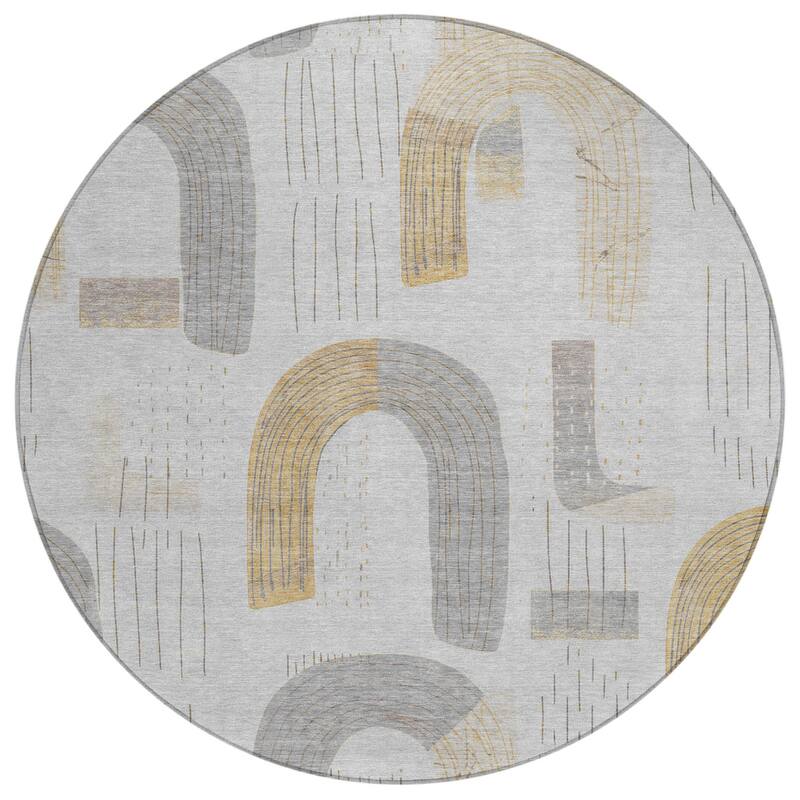 HomeRoots Geometric Transitional Rectangle Outdoor Rug