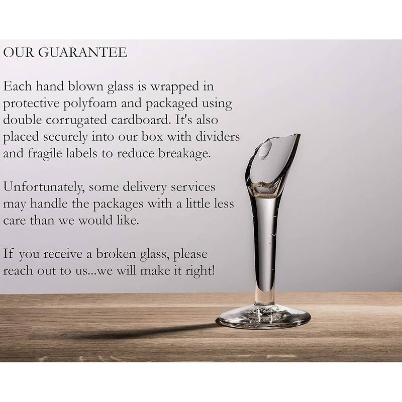 Dos Suenos Mexican Hand Blown Glass - Set of 4 Hand Blown Modern Margarita Glasses - Confetti Carmen (12 oz)