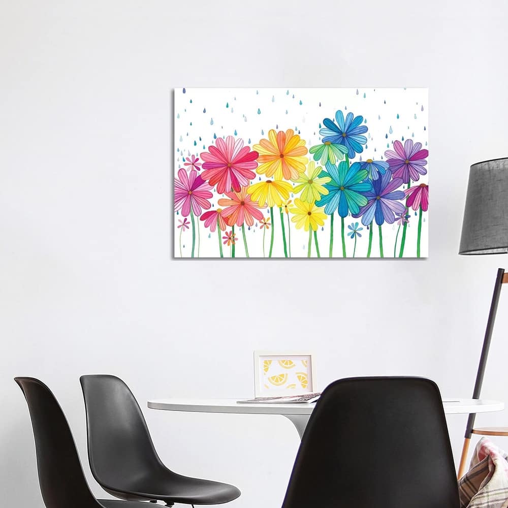 iCanvas "Rain Rainbow" by Ana Victoria Calderon Canvas Print