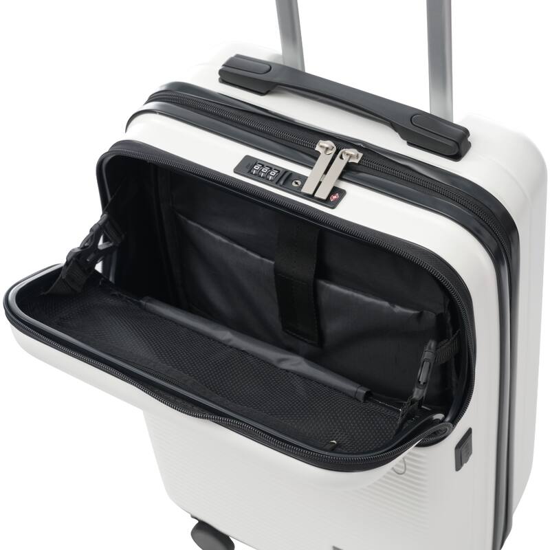 Luggage Sets 5 Piece with Half-opening, Hardside Carry On Suitcase Set with Double Spinner Wheel, with USB Port,TSA Locks