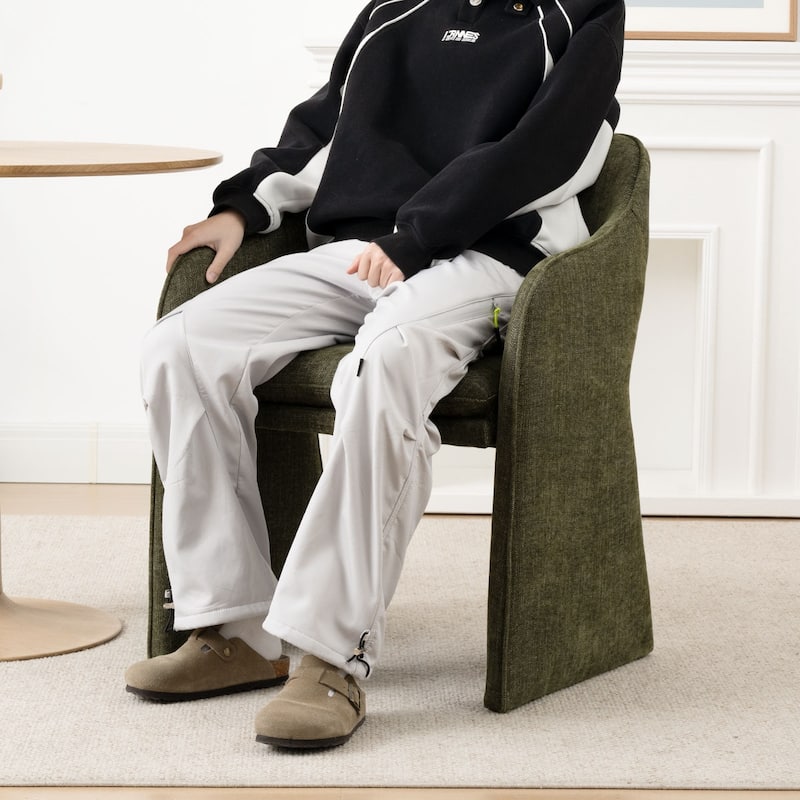 Upholstered Fabric Dining Armchair (Set of 2)