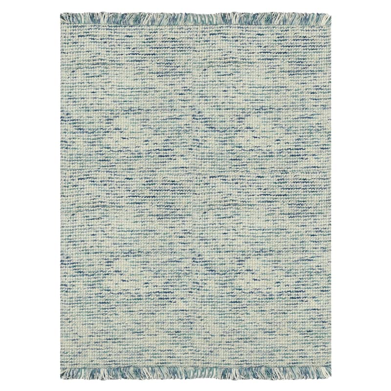 Cableknit Casual Hand-Woven Wool and Cotton Area Rug