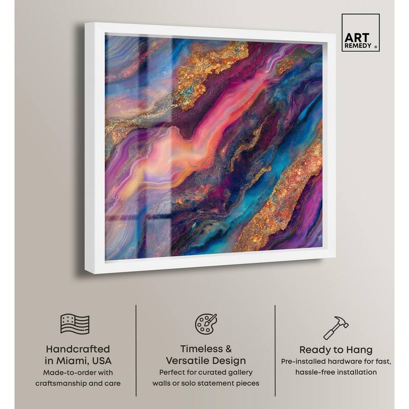 Glittering Spectrum III Shadowbox by Art Remedy