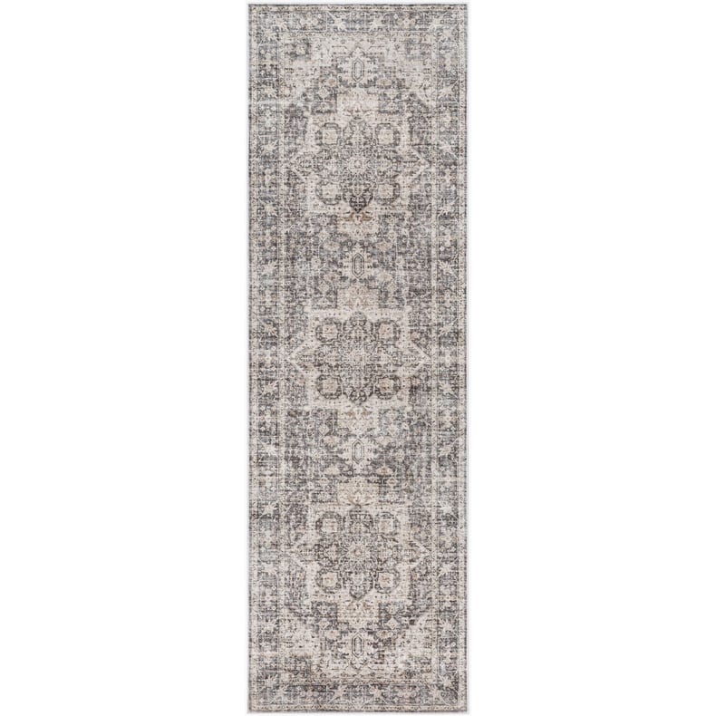 Livabliss Traditional Lavable Medallion Washable Area Rug