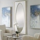 preview thumbnail 4 of 5, Uttermost Danbury White Mirror - 32.125"x 80.125"