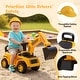 preview thumbnail 5 of 8, Gymax Ride on Toddler Car w/ Safety Helmet Ride on Excavator Car w/