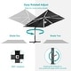 preview thumbnail 24 of 40, BONOSUKI 11.5x9FT LED Cantilever Patio Umbrella with 360 Rotation