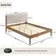 preview thumbnail 37 of 36, Roundhill Furniture Vichy 6-Piece Rattan Bedroom Set with Upholstered Bed, Dresser, Mirror, 2 Nightstands, and Chest