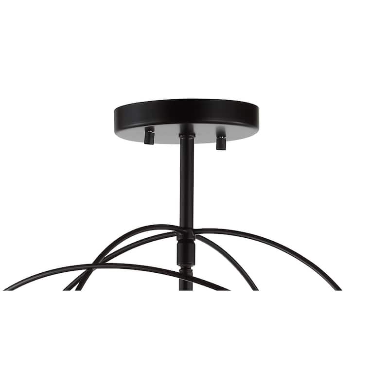 Heather 12" Metal LED Flush Mount, Oil Rubbed Bronze by JONATHAN Y