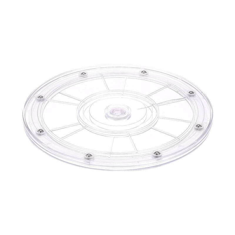 Rotating Swivel Stand with Steel Ball Lazy Susan Base Turntable Clear