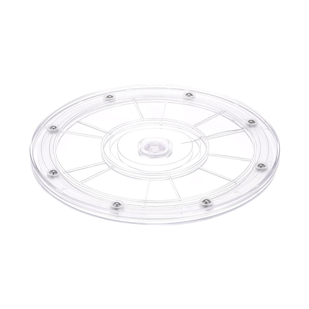 Rotating Swivel Stand with Steel Ball Lazy Susan Base Turntable Clear
