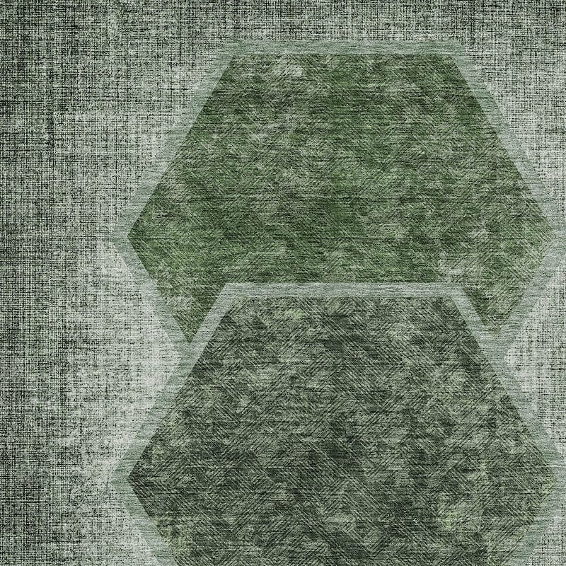 HomeRoots Geometric Transitional Rectangle Outdoor Rug