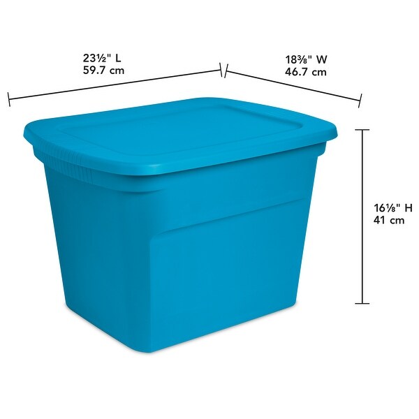 Sterilite blue tote cheap