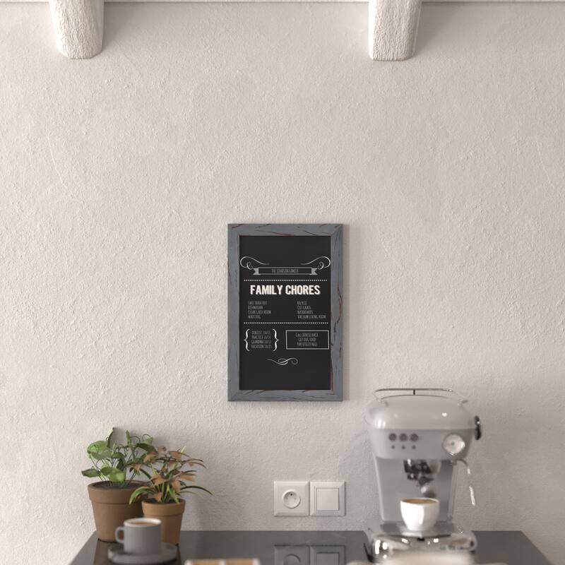 Set of 10 Wall Mounted Magnetic Chalkboards