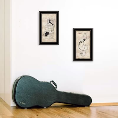 TrendyDecor4U Contemporary "Music" 2-Piece Vignette by Marla Rae