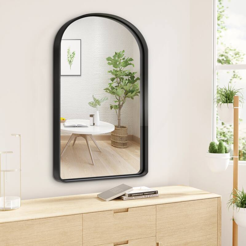 Modern Deep Rectangle Round Corner Wall Mirrors for Bathroom Mirror